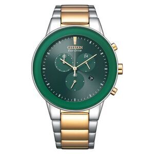 Citizen Men's Eco-Drive Green Dial Watch - AT2244-84X